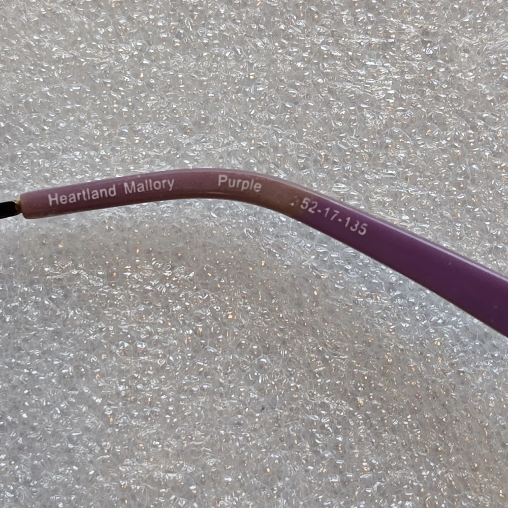 Stylish Women’s Purple Metal Eyeglass Frames with Decorarive Stones